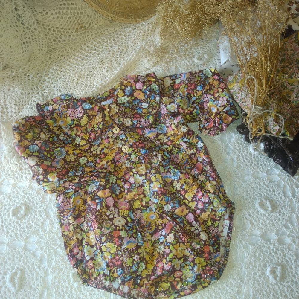 Floral Kids Romper